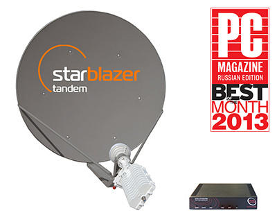 Комплект двухстороннего спутникового интернета Tandem Starblazer от официального дилера установщика, с гарантией от 3-х до 10 лет.